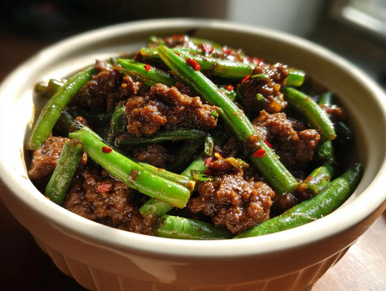 Grandma Jo’s 30-Minute Ground Beef Green Bean Stir-Fry Magic