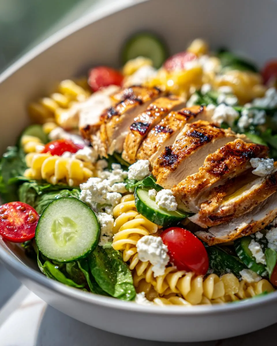 High Protein Chicken Pasta Salad - detail 3