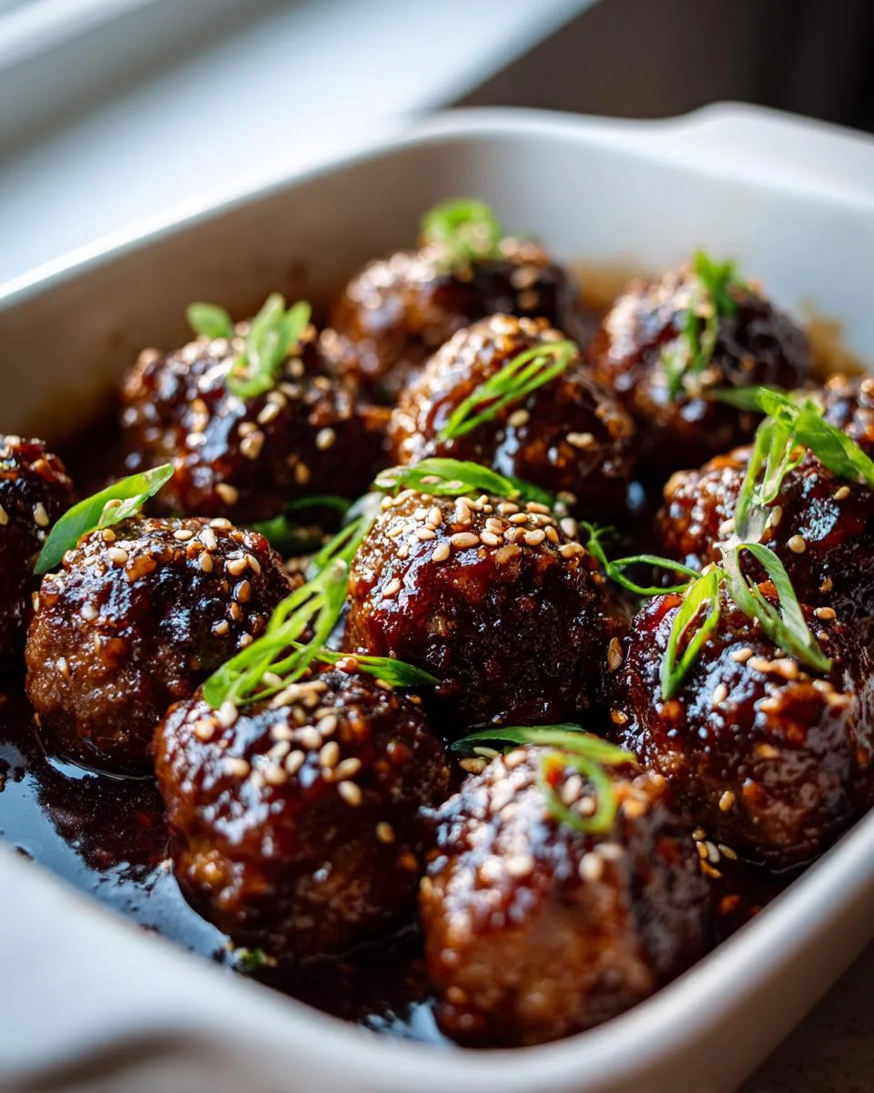 Korean Barbecue Beef Meatballs - detail 3