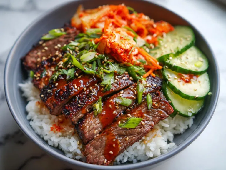 Korean Bbq Steak Rice Bowls