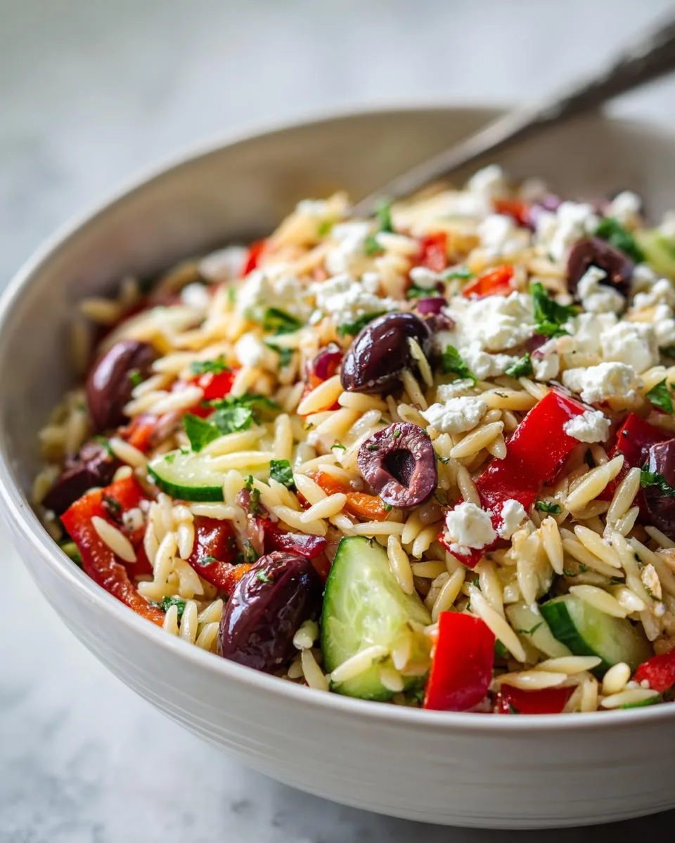 Mediterranean Orzo Pasta Salad Recipe - detail 3