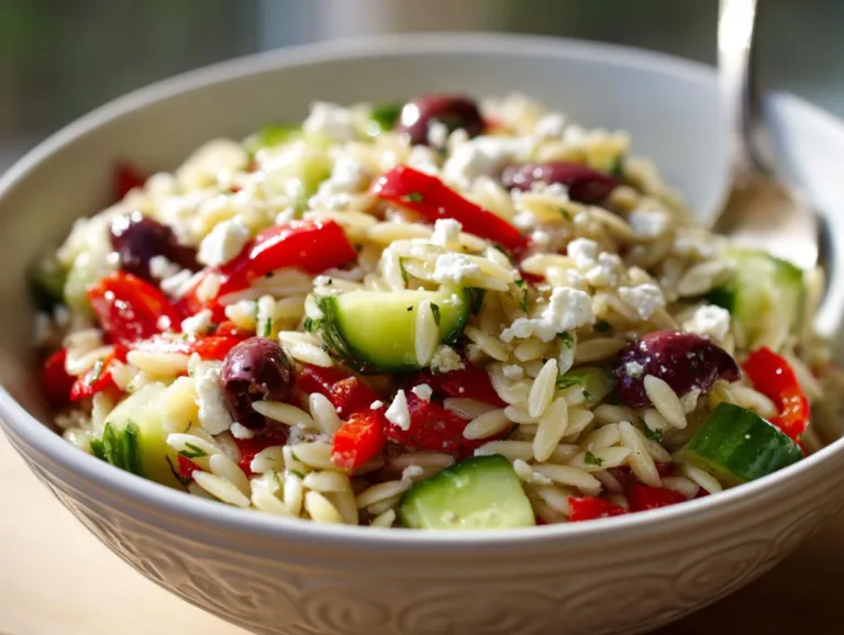 Mediterranean Orzo Pasta Salad Recipe