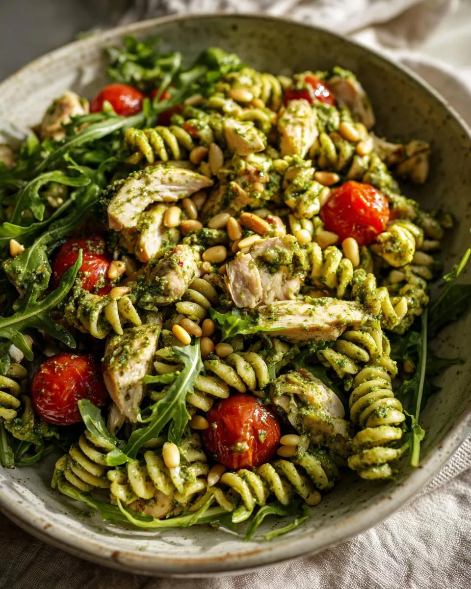 Pesto Chicken Pasta Salad Bowl - detail 3