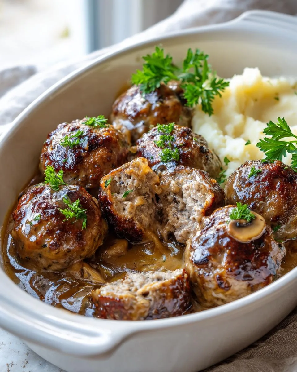 Salisbury Steak Meatballs - detail 3