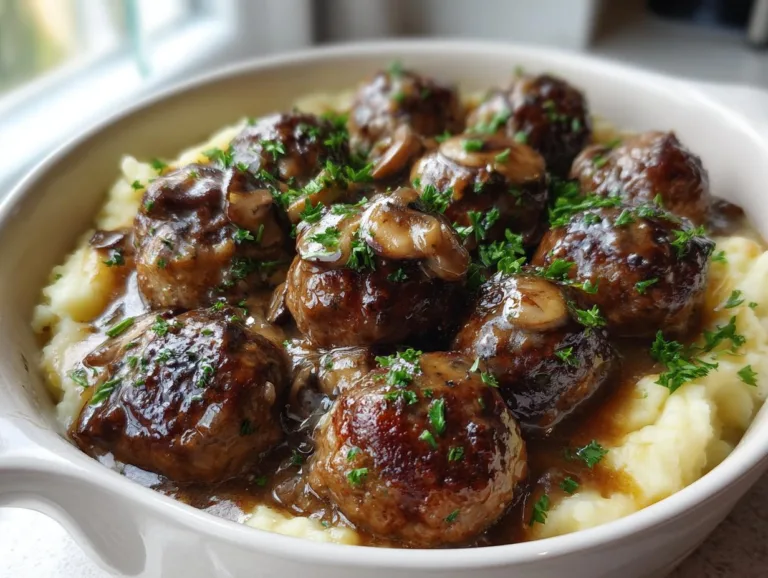 Salisbury Steak Meatballs