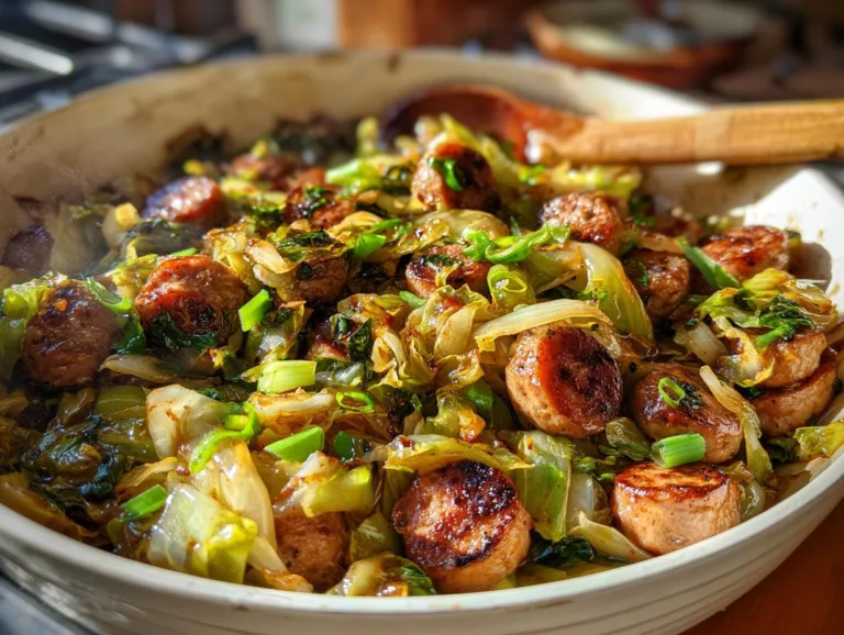 Sausage and Cabbage Stir Fry