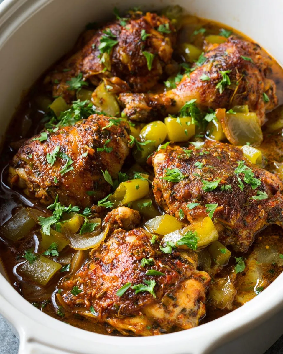Smothered Cajun Chicken Crockpot - detail 3