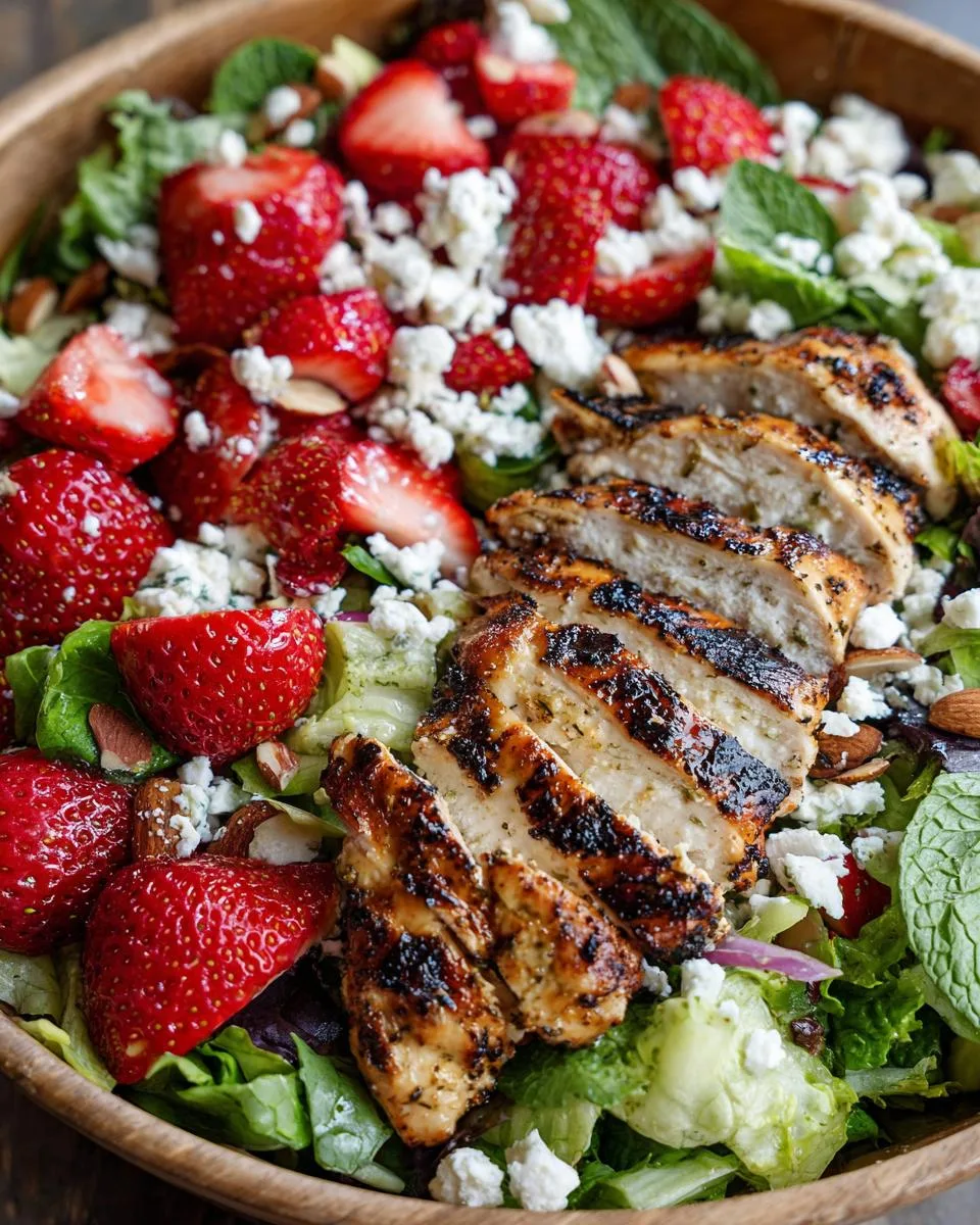 Strawberry Goat Cheese Chicken Salad - detail 3