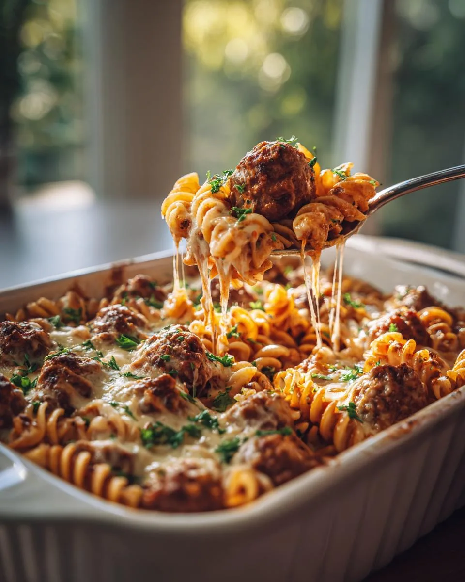Swedish Meatball Casserole - detail 3
