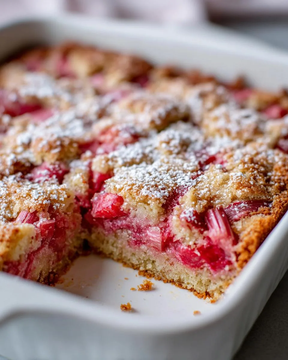 Tangy Rhubarb Bars Recipe - detail 3