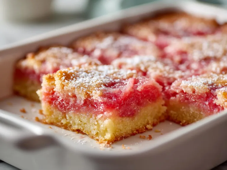 Tangy Rhubarb Bars Recipe