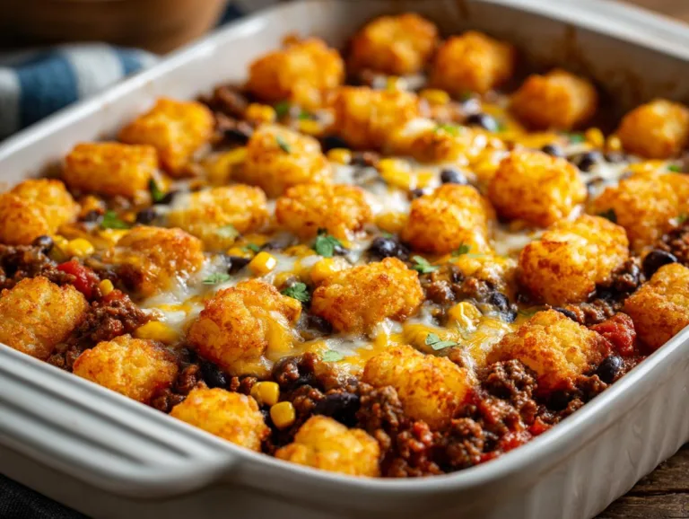 Tater Tot Taco Casserole