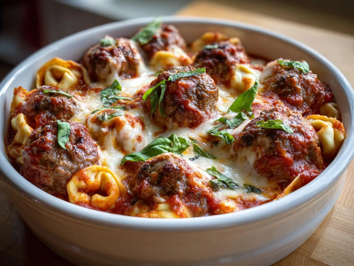 Creamy Tortellini Meatballs Slow Cooker Recipe: Warms Hearts