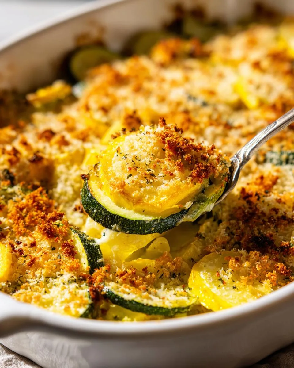 Yellow Squash and Zucchini Casserole - detail 3