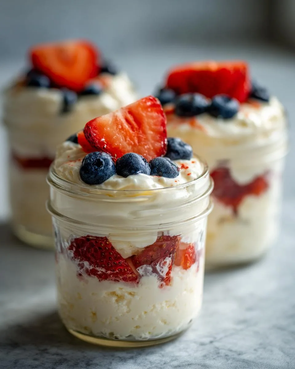 4th July Berry Trifle Cups - detail 3