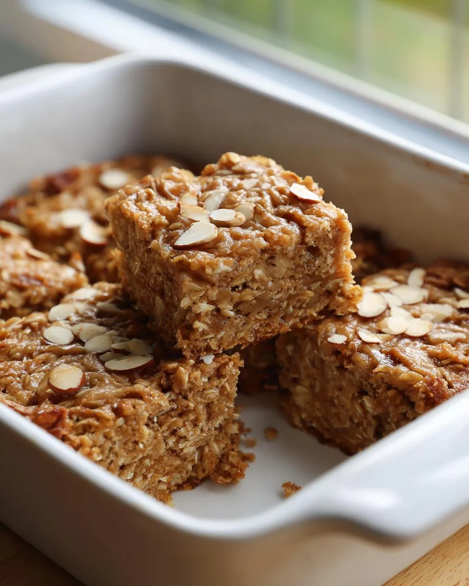 Almond Butter Oat Breakfast Squares - detail 3