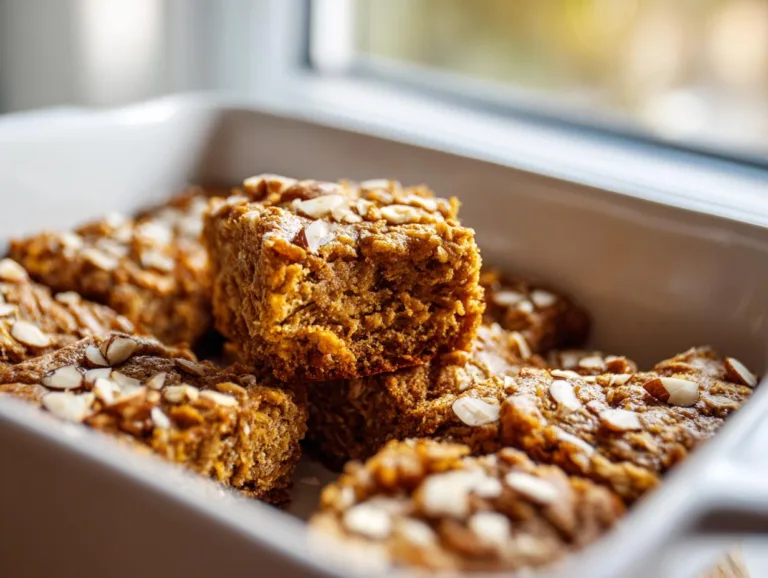 Almond Butter Oat Breakfast Squares