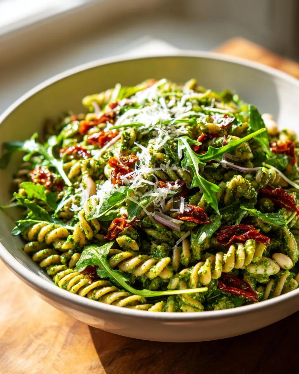 Arugula Lemon Pesto Pasta Salad - detail 2