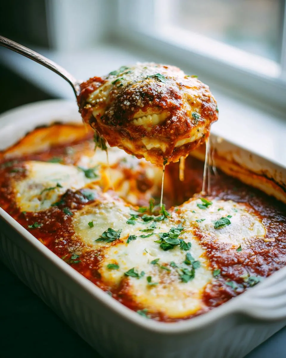 Beefy Baked Ravioli - detail 2
