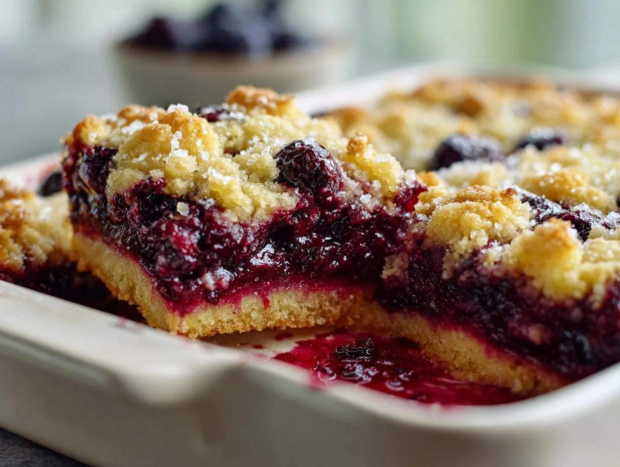 Grandma Jo’s 5-Star Black Raspberry Crumble Bars Recipe