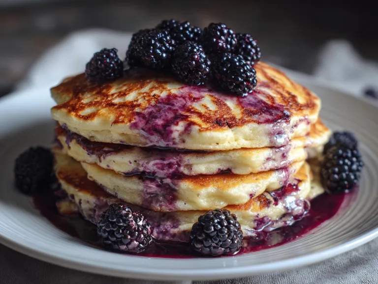 Black Raspberry Pancakes