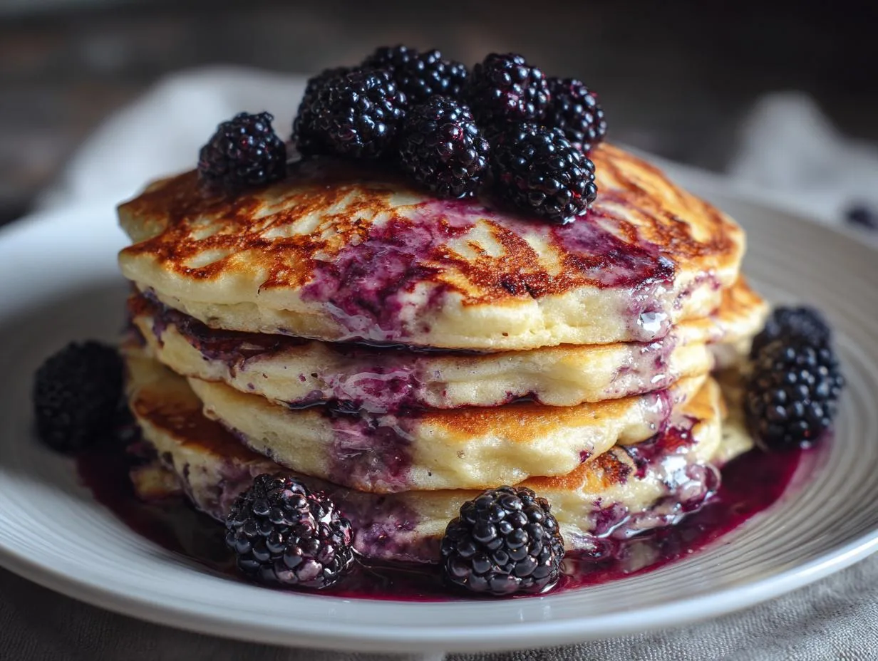 5-Star Black Raspberry Pancakes That’ll Steal Your Heart