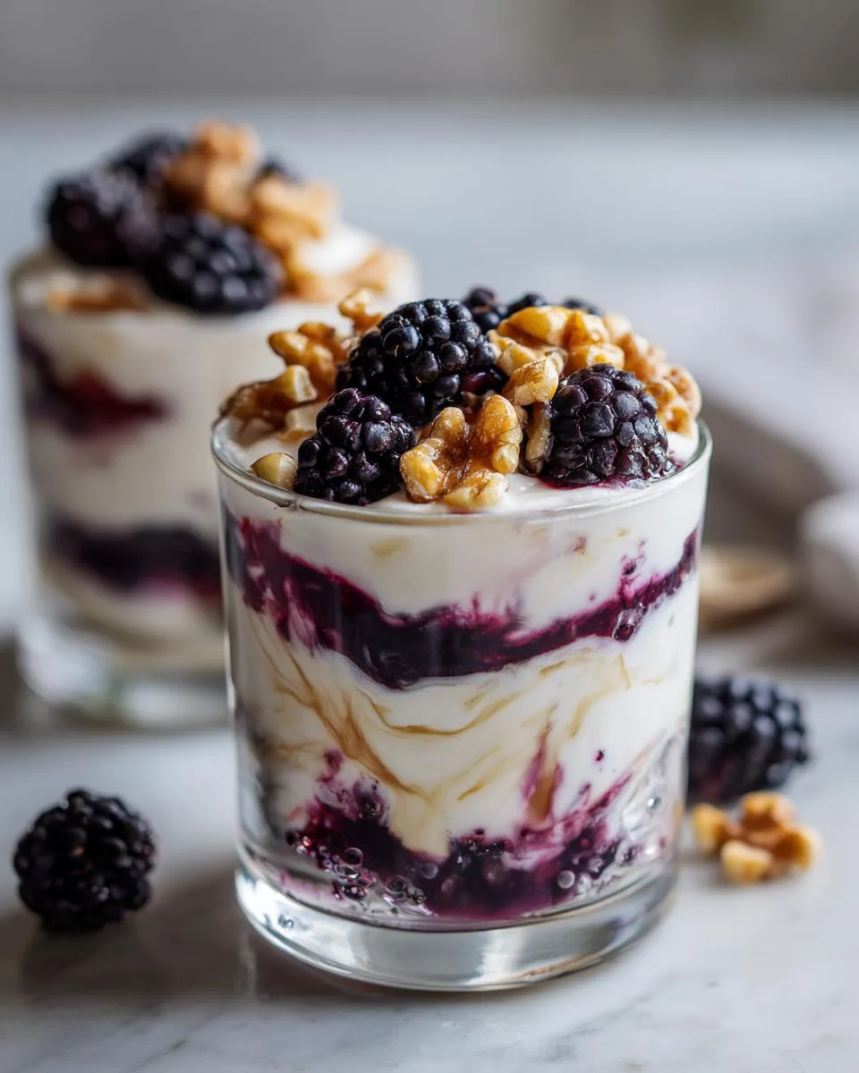 Black Raspberry Yogurt Parfait Cups - detail 1