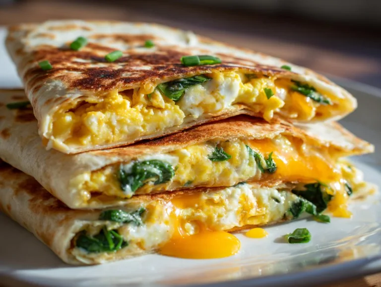 Breakfast Quesadilla Freezer Wraps