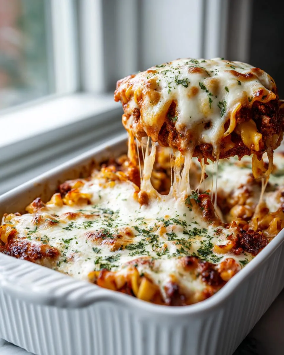 Cheesy Beef Noodle Casserole - detail 1