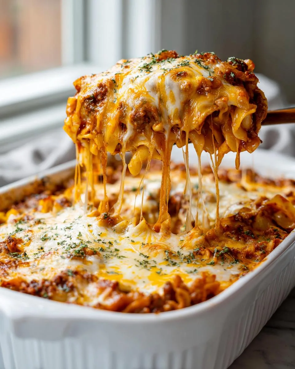 Cheesy Beef Noodle Casserole - detail 3