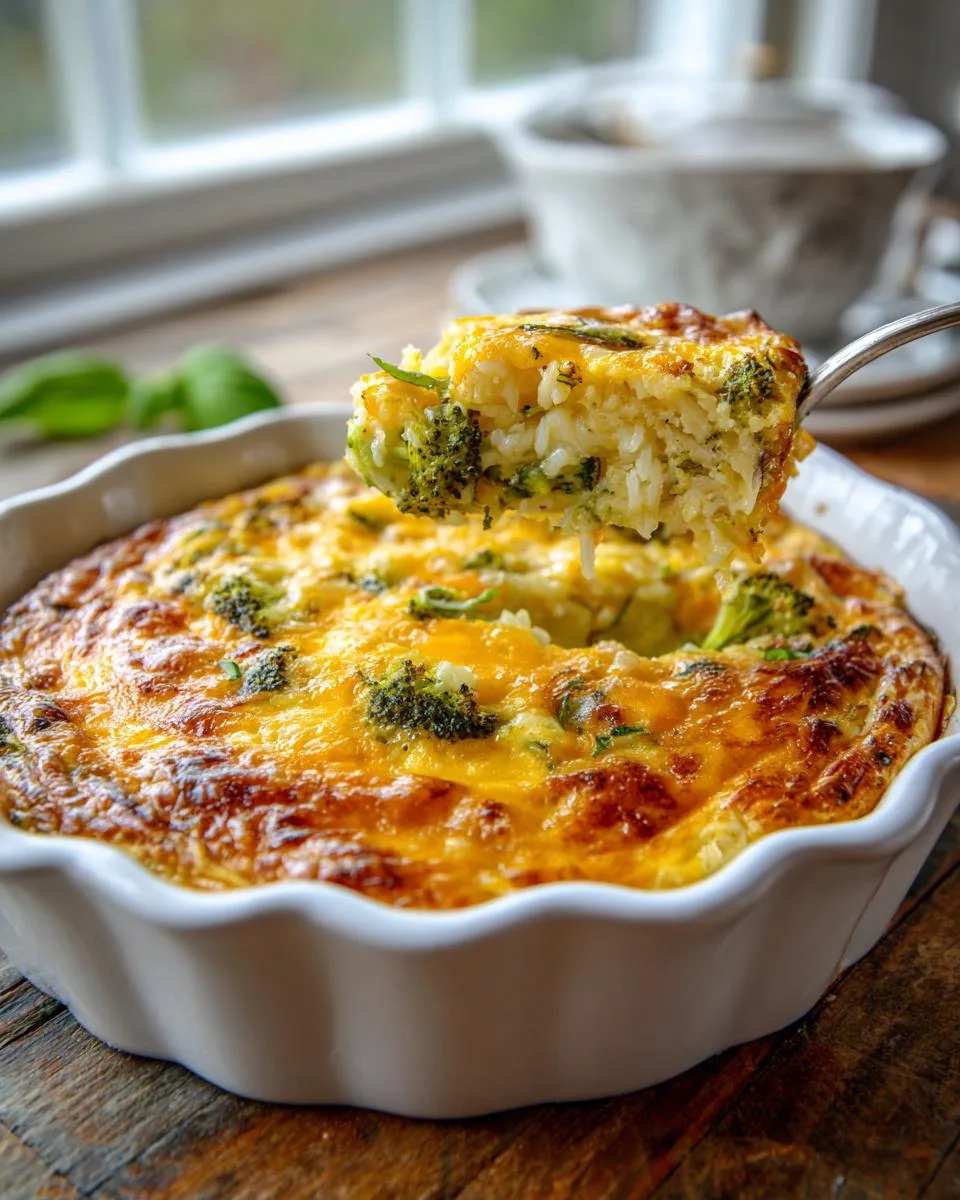 Cheesy Egg Rice Breakfast Bake - detail 1