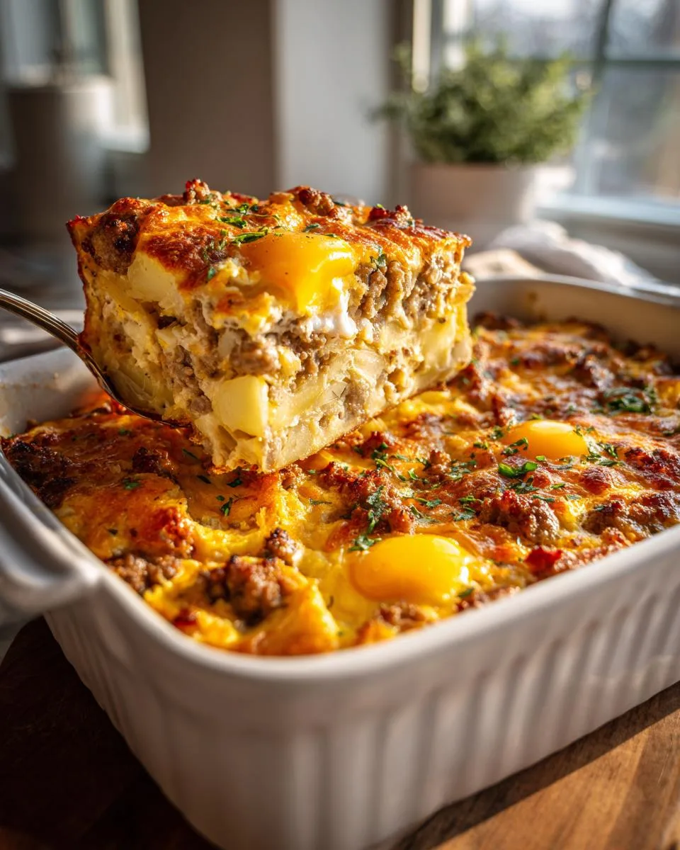 Cheesy Potato Egg Breakfast Bake - detail 2