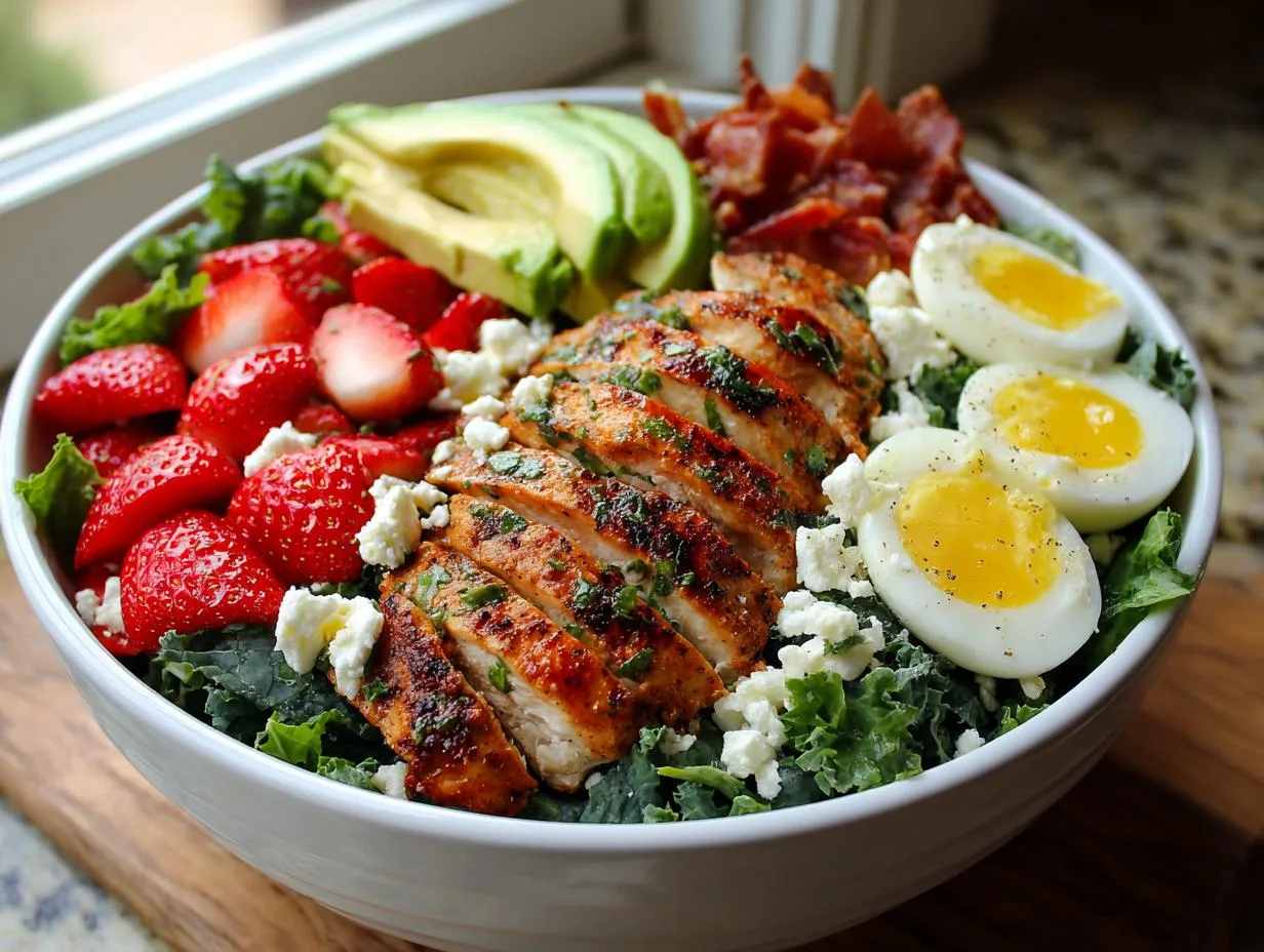 Chicken Cobb Protein Salad Bowl with 32g Protein Per Serving