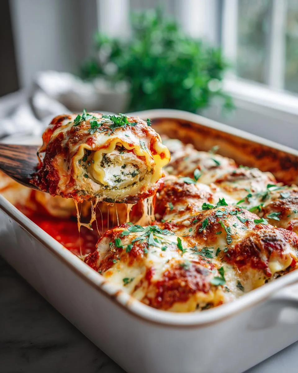 Chicken Lasagna Roll Ups - detail 1