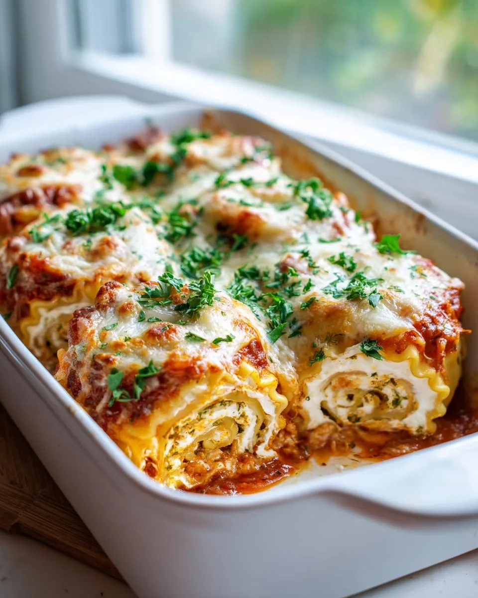 Chicken Lasagna Roll Ups - detail 2