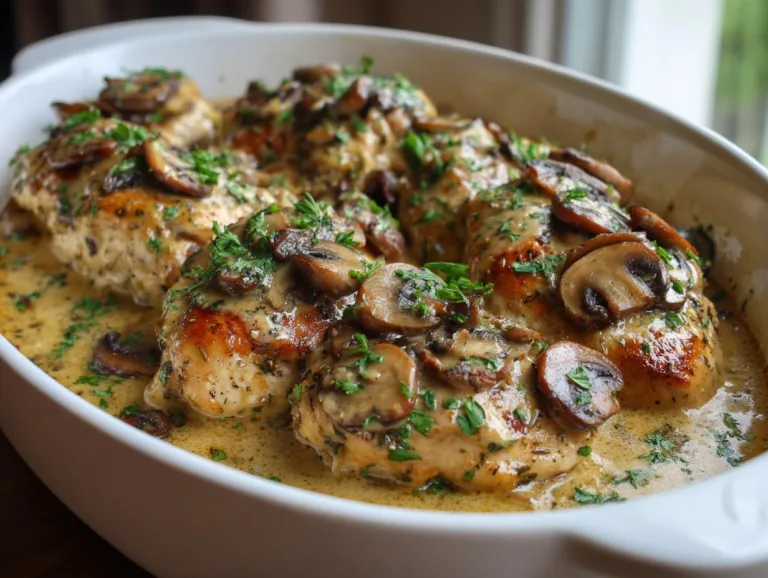 Chicken Marsala Bake