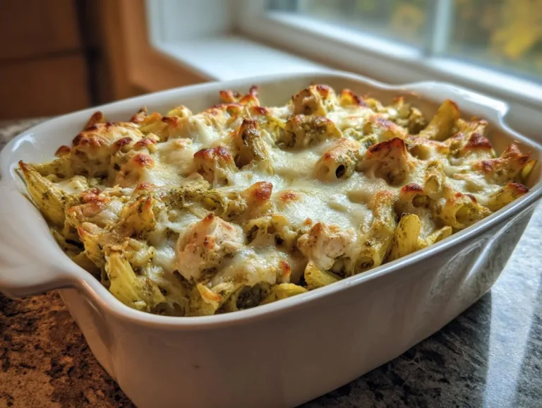 Chicken Pesto Pasta Bake