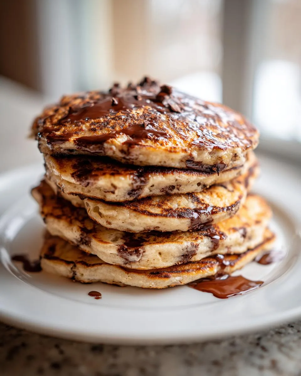 Chocolate Banana Protein Pancakes - detail 1