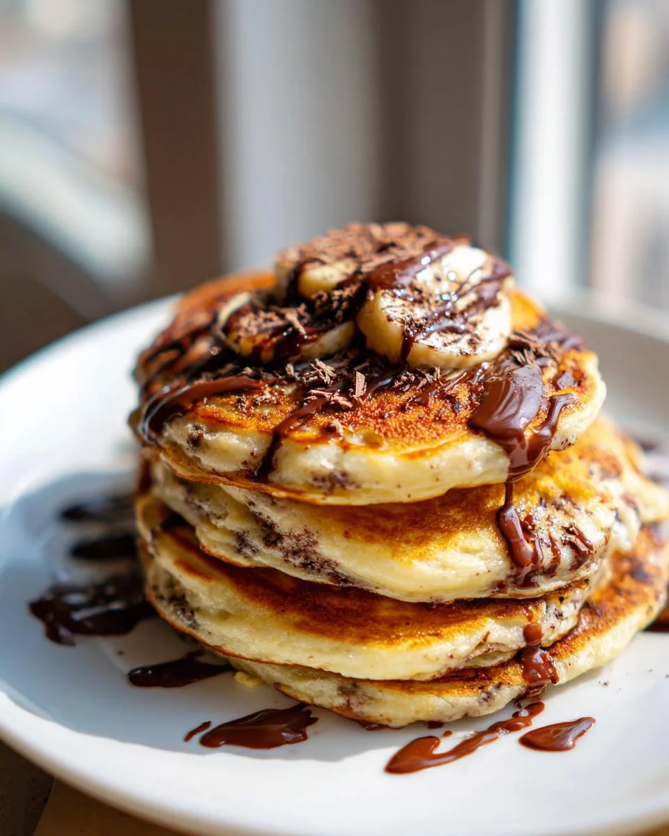 Chocolate Banana Protein Pancakes - detail 2