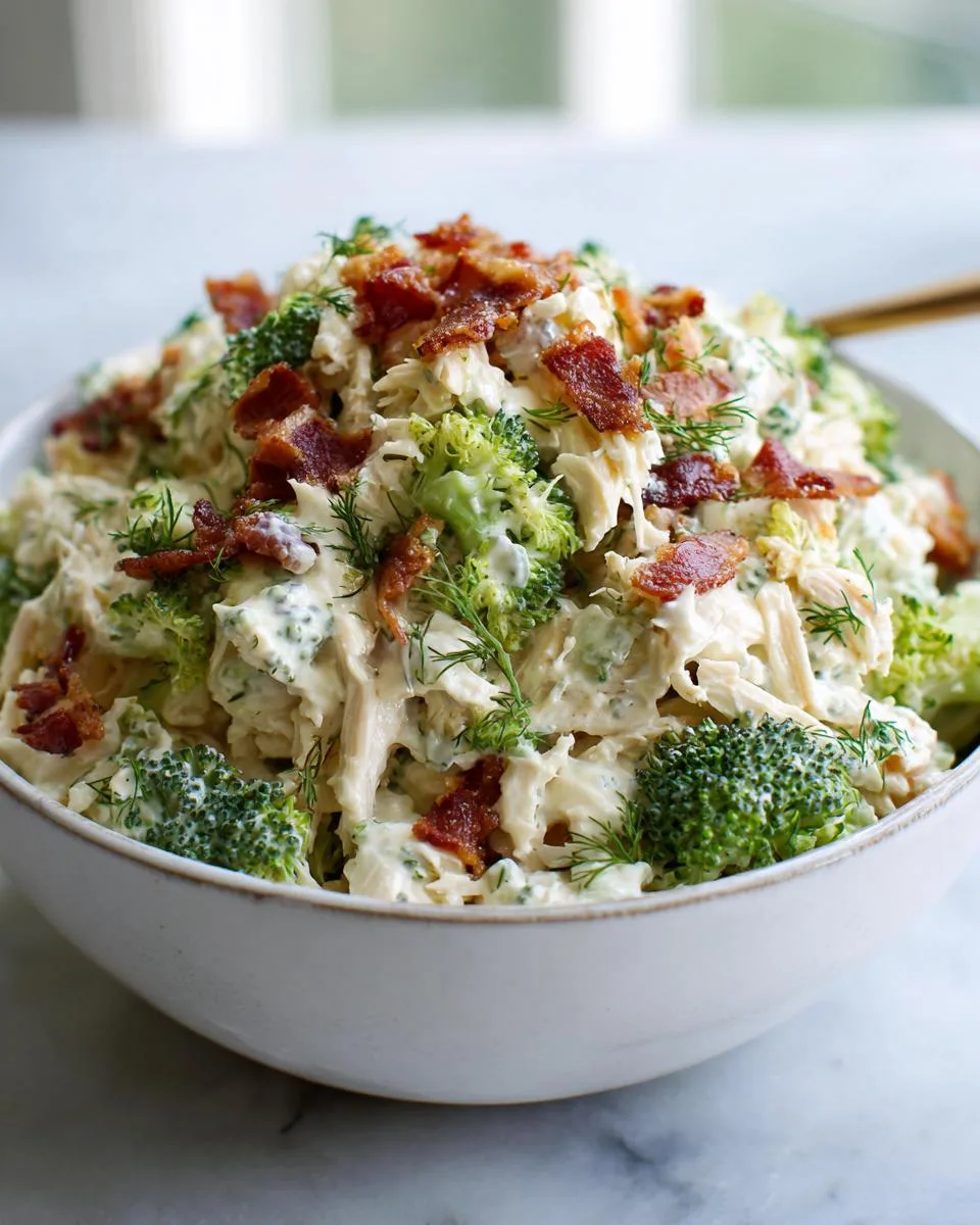 Cottage Cheese Broccoli Chicken Salad - detail 2