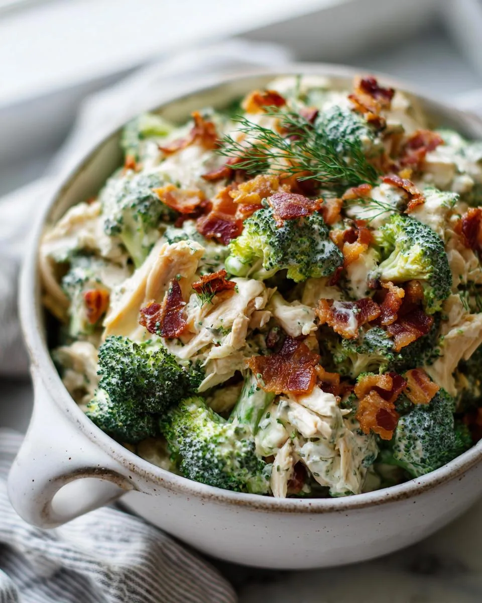 Cottage Cheese Broccoli Chicken Salad - detail 3