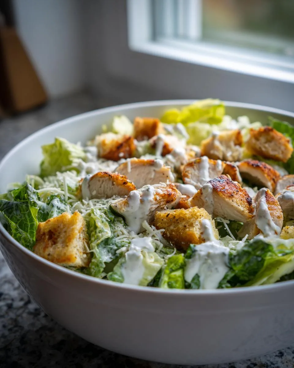 Cottage Cheese Caesar Chicken Salad - detail 1