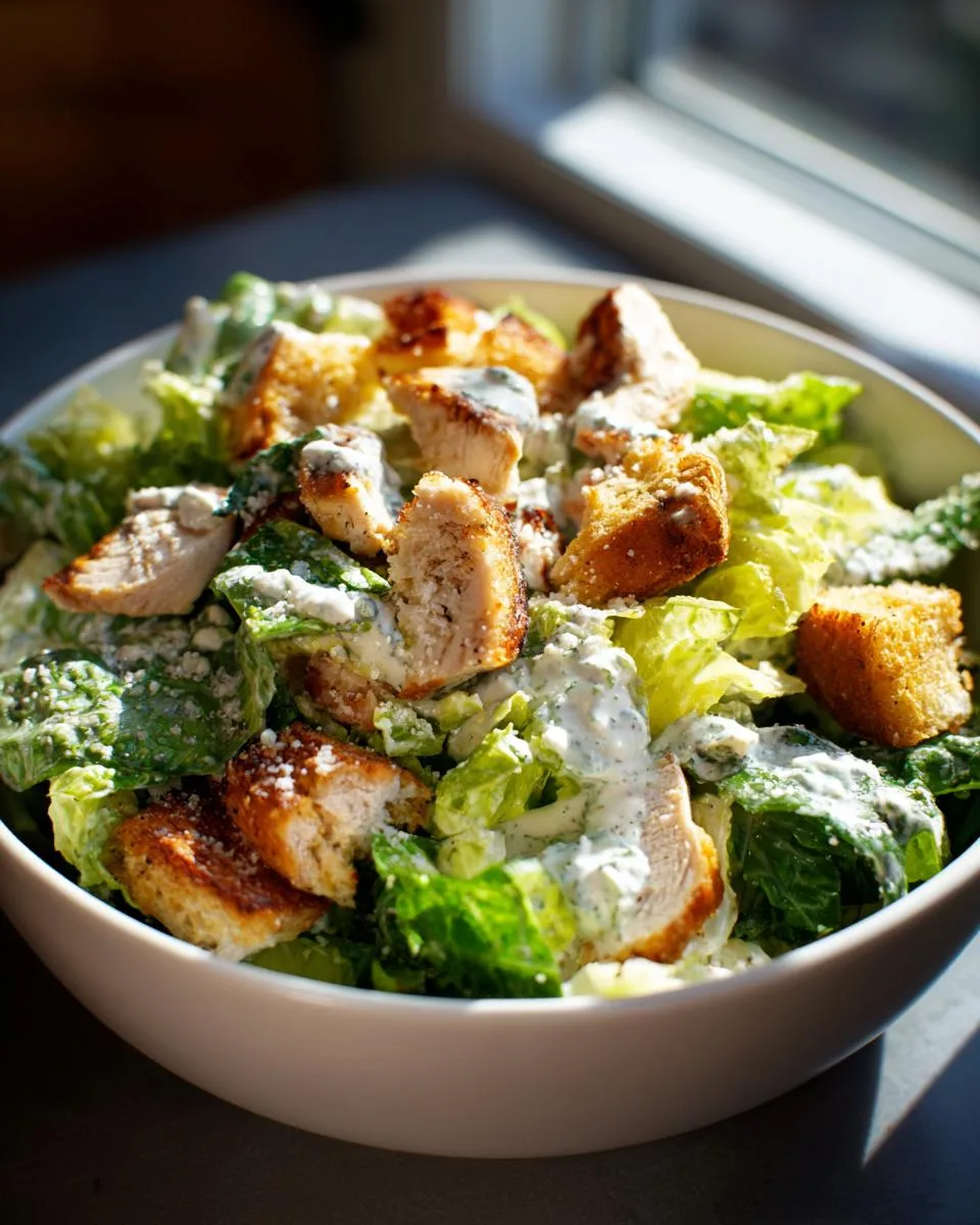Cottage Cheese Caesar Chicken Salad - detail 3