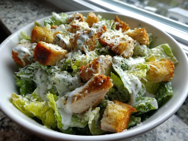 Cottage Cheese Caesar Chicken Salad