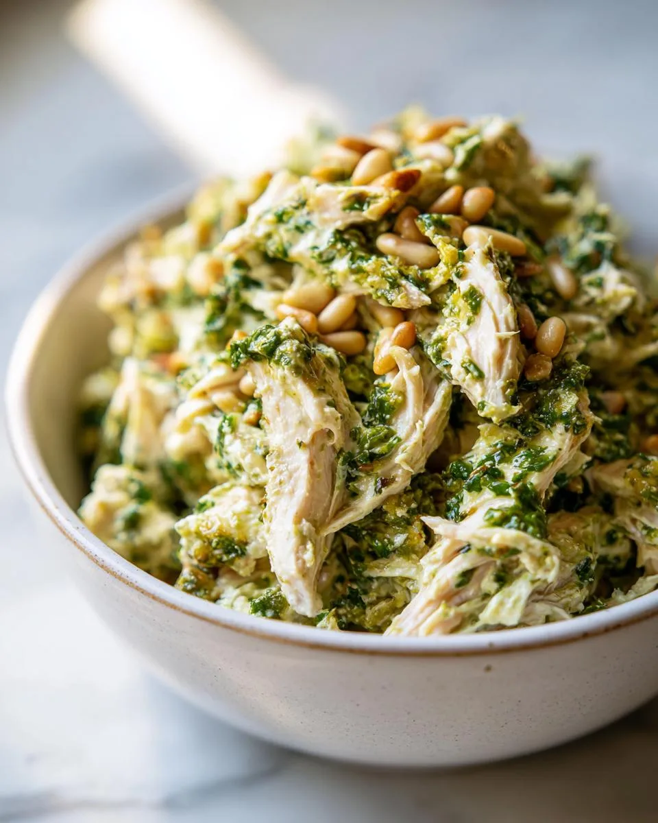Cottage Cheese Pesto Chicken Salad - detail 1