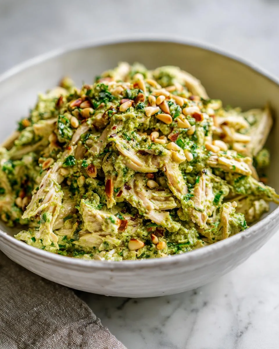 Cottage Cheese Pesto Chicken Salad - detail 2