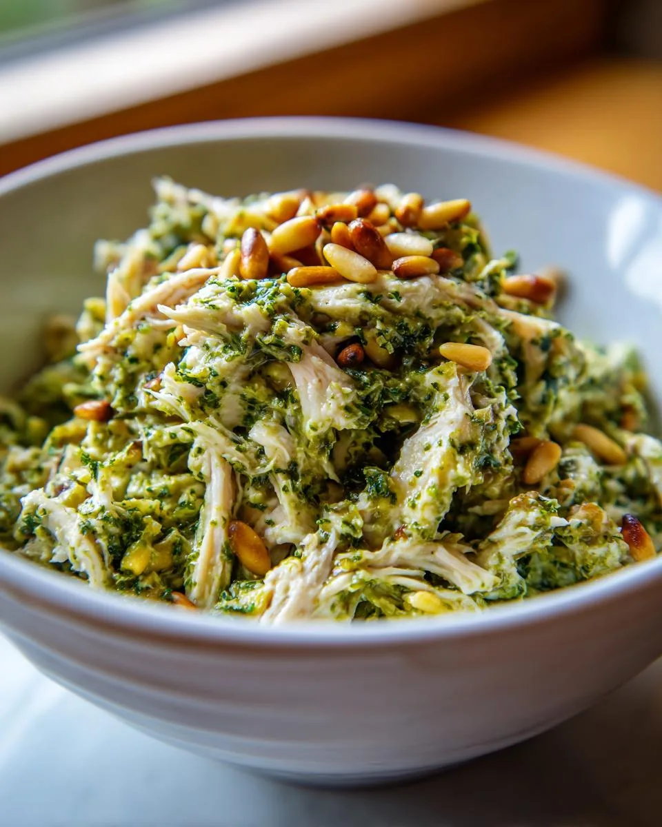 Cottage Cheese Pesto Chicken Salad - detail 3