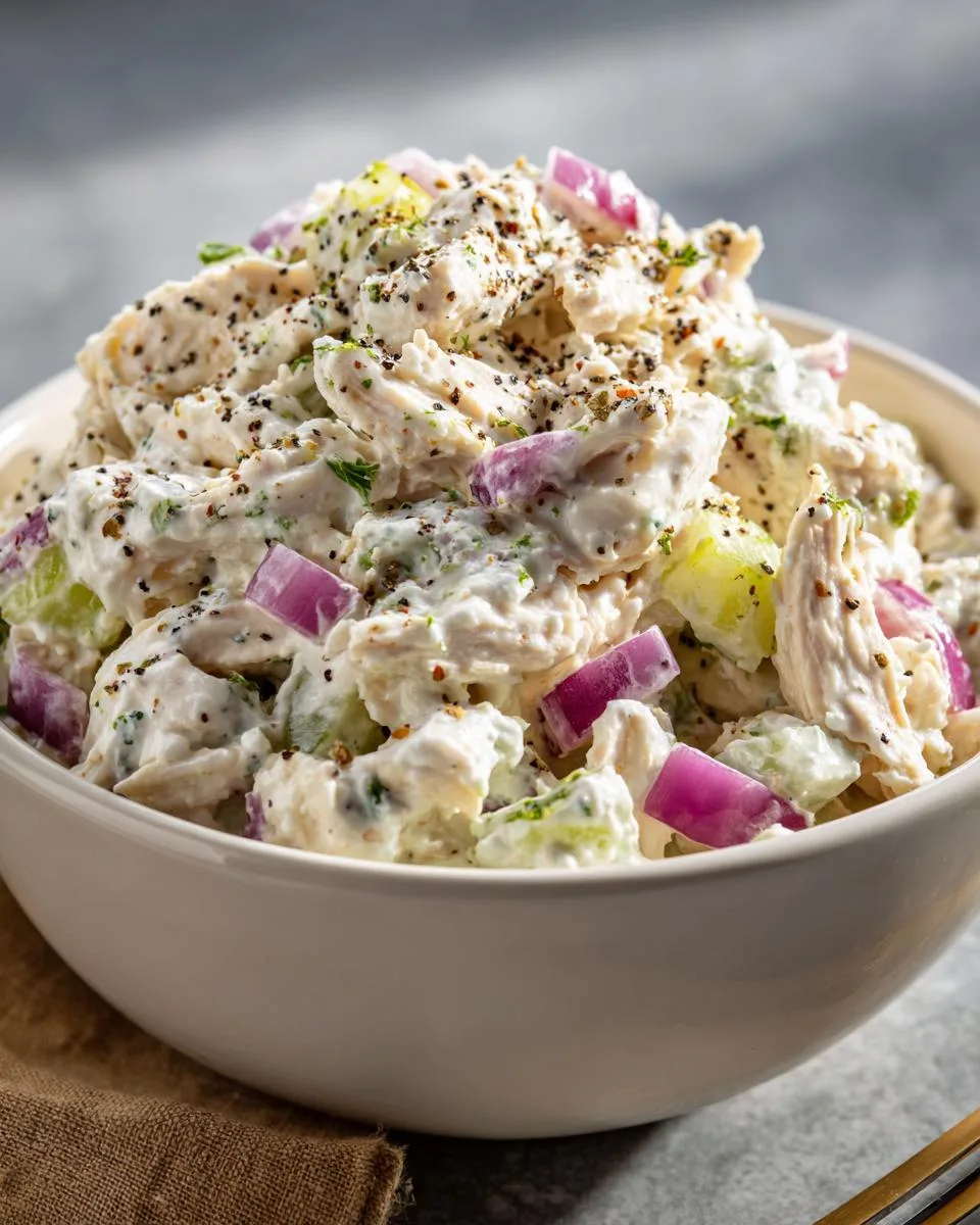 Cottage Cheese Pickle Chicken Salad - detail 1