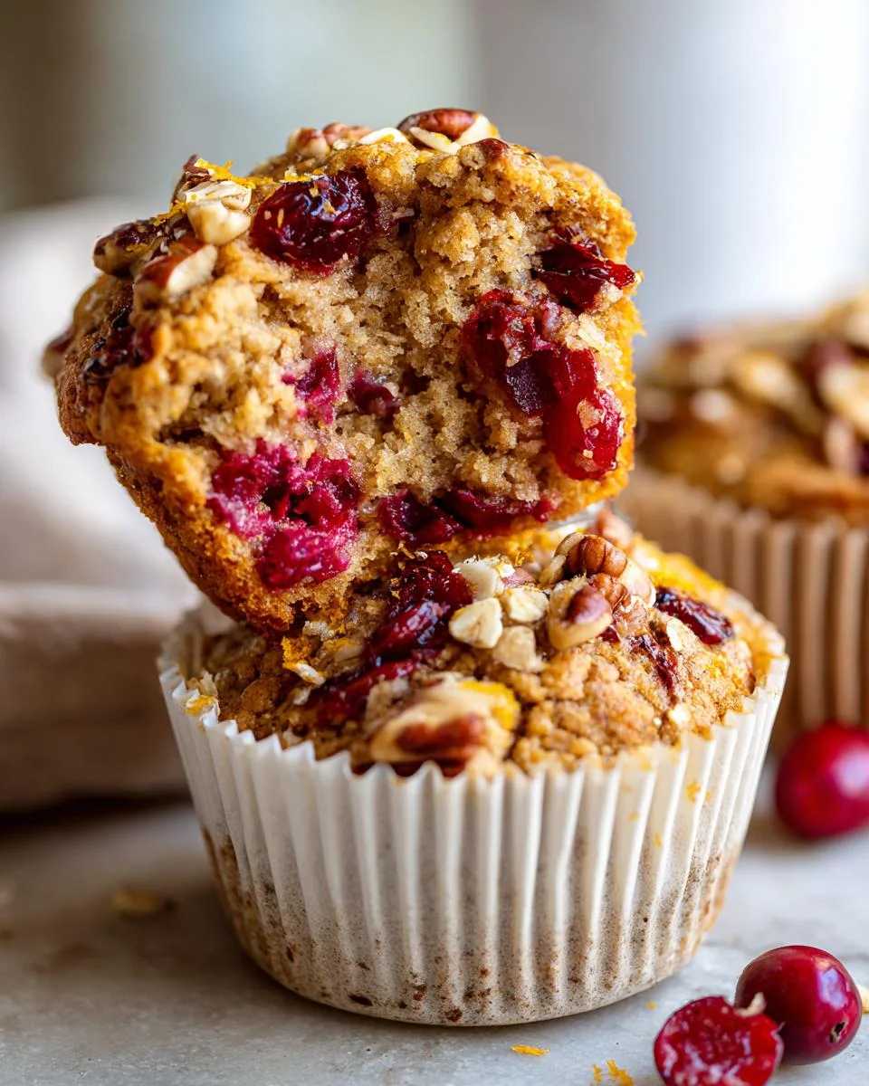 Cranberry Orange Oat Muffins - detail 1
