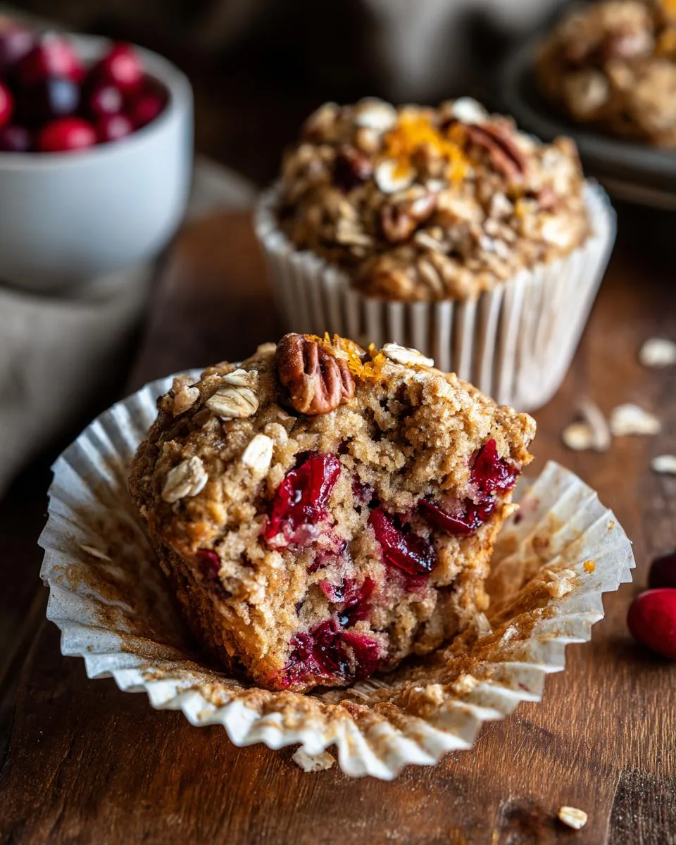 Cranberry Orange Oat Muffins - detail 3